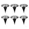 Glitzhome® 5.25" Solar Powered LED Pathway Ground Lights Set
